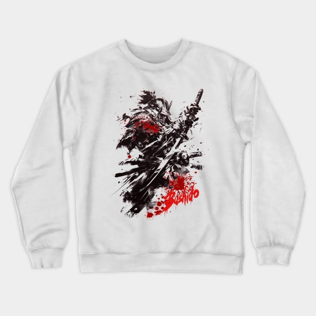 Bushido #2 - Samurai Code: Honor and Virtue Crewneck Sweatshirt by ArtisanEcho